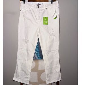 Sam-edelman Women's Distressed White Jeans 32